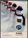 True Cigarettes 1980s Print Advertisement 1983 Row of Snowmen Fetch-the-Paper