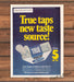 True Cigarettes Ultra Low Tar Filter Cigarette Pack Blue Print Ad 1980 1980s