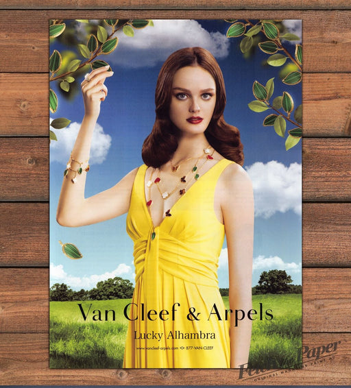 Van Cleef & Arpels 2000s Print Advertisement Ad 2008 Lucky Alhambra