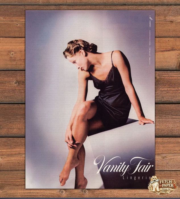 Vanity Fair Lingerie 1980s Print Advertisement Ad 1989 Legs Nightie