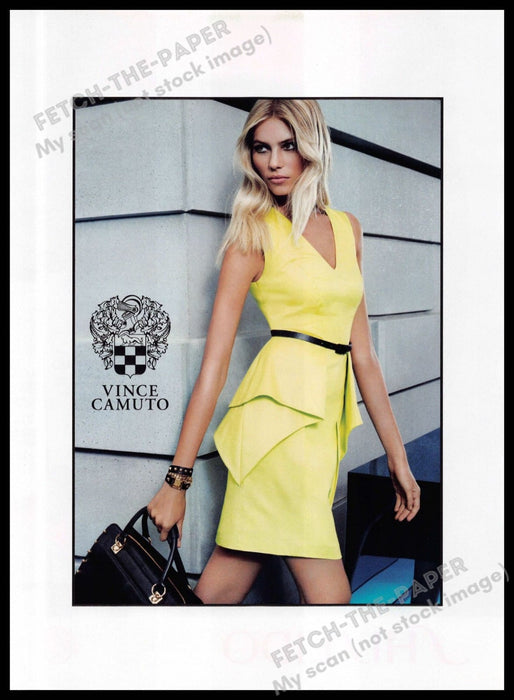 Vince Camuto 2010s Magazine Print Advertisement 2013 Legs Working Woman
