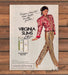Virginia Slims 120's 1980s Magazine Print Advertisement 1986 Legs One Step