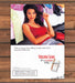 Virginia Slims "It's A Woman Thing" Model Red Top Print Ad 1998 1990s