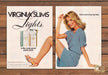 Virginia Slims Lights Cigarettes 1980s Print Ad Legs