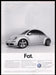 Volkswagen Beetle 2000s Print Advertisement Ad 2007 Fetch the Paper!
