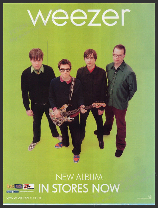 Weezer 2000s Print Advertisement 2001 Musicians Band Album Release Music Fetch-the-Paper