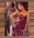 Woman Metallic Purple Strapless Dress Big Hair Bow Magazine Photo 1986 1980s