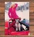 Woman Pink Suit Red Convertible Old English Sheepdog Print Ad 1991 1990s