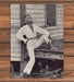 Woman White Headband Barefoot Porch Railing Leg Up Magazine Photo 1968 1960s