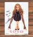 XOXO Laetitia Casta Model Signed "Big Kiss" Sheer Tights Print Ad 1998 1990s