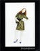 Yves Saint Laurent 2000s Print Advertisement 2005 Red Head Legs Attitude Fetch-the-Paper