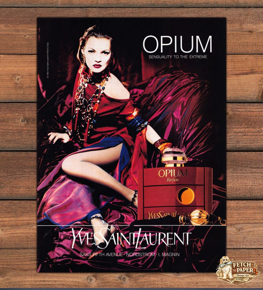 Yves Saint Laurent Opium 1990s Print Advertisement 1994 Legs (See Description)