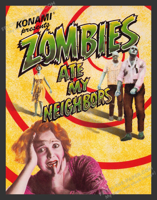 Zombies Ate My Neighbors Video Game 1990s Print Advertisement Ad 1993