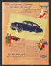 1949 Print Advertisement Chevrolet Fleetline De Luxe 4-door Sedan Car Ad.