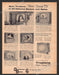 1958 Print Advertisement Western Auto Truetone "Movie Screen" T.V. Appliance Ad.