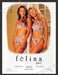 1989 Print Advertisement Felina by Amir Floral Lingerie Bra & Panties Ad.