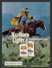 1985 Marlboro Lights Cigarettes Roping Cowboy Gallop Print Advertisement Ad