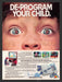 1987 Ljn Toys Video Art T.V. "De-program your child" Print Advertisement Ad