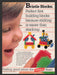 1987 Playskool Bristle Blocks "Sticking is easier " Print Advertisement