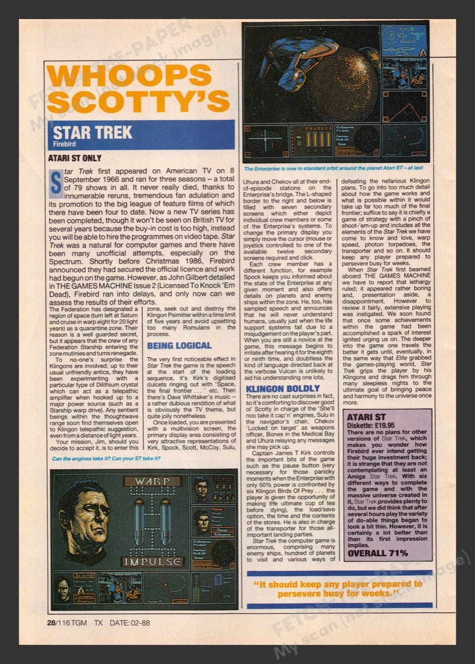 U.K. Preview / Review