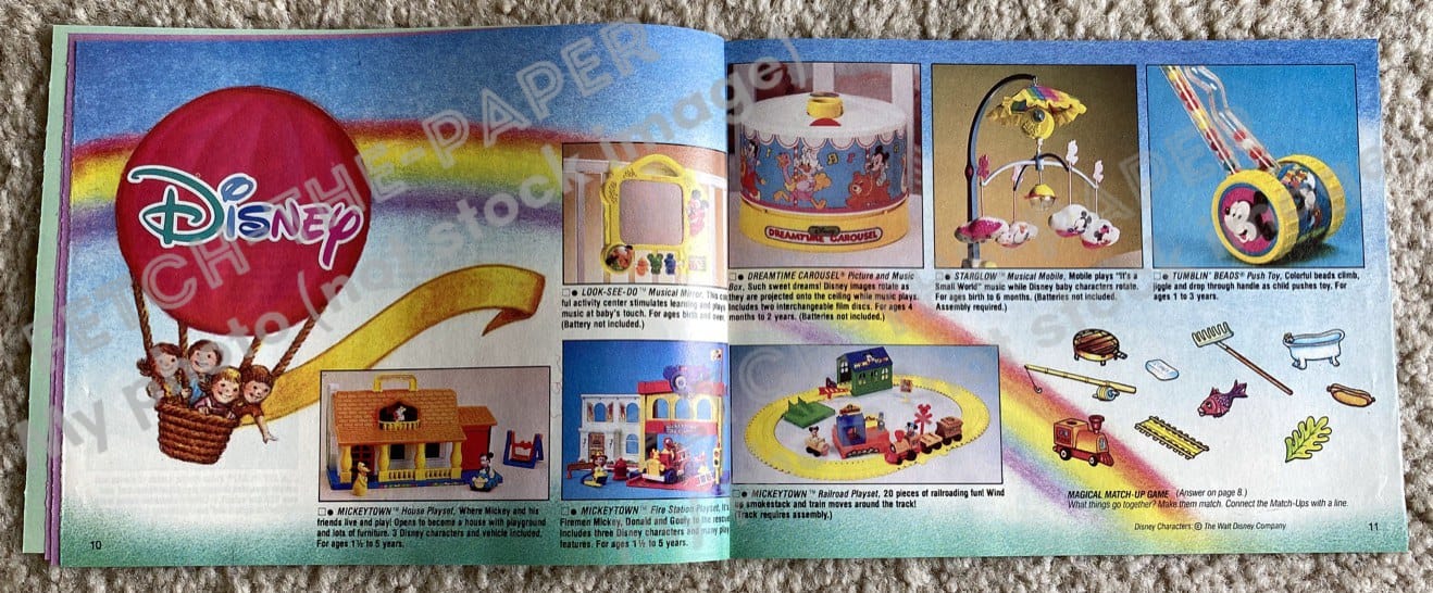 1989 Mattel Cares Toy Catalog / Booklet Magazine Insert Fetch the Paper!