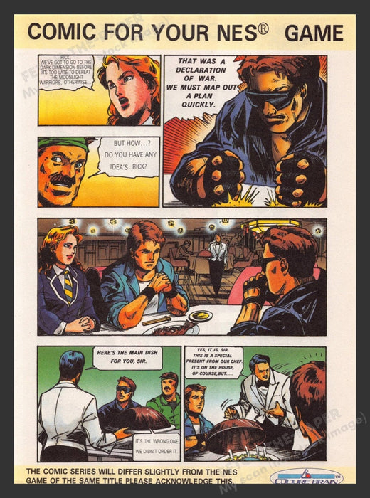 1991 Flying Warriors Video Game Comic from Magazine Fetch the Paper!