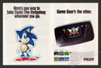 1992 Sega Game Gear Sonic Video Game Print Advertisement (2 Pages)
