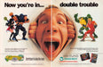 1993 Print Advertisement BattleToads & Double Dragon Trouble (2 pages) A508 Fetch the Paper!