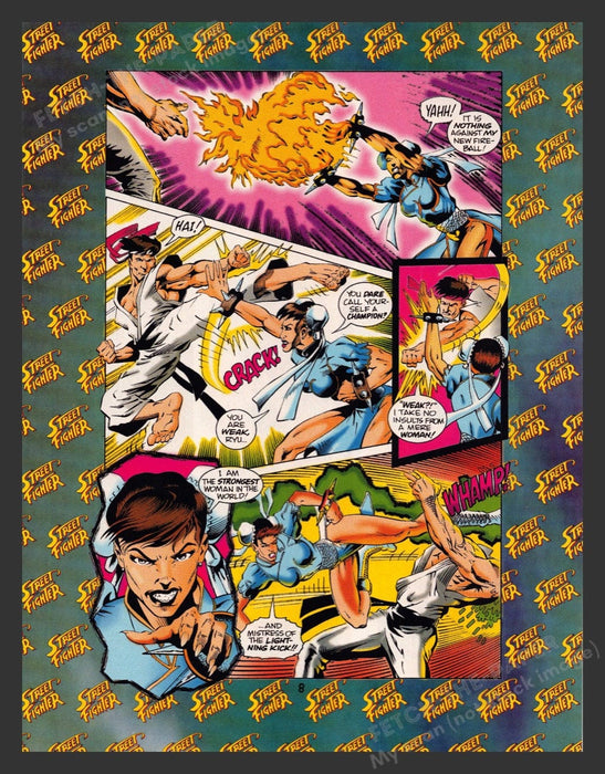 1993 Street Fighter Part 2 Video Game Comic from Magazine Fetch the Paper!