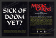 1995 Magic Carpet "Sick of Doom yet?" Video Game Print Advertisement (2 Pages)