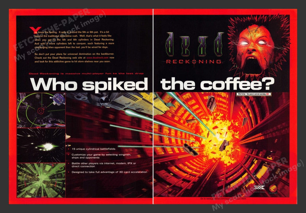 1998 Dead Reckoning Video Game Print Advertisement (2 Pages)