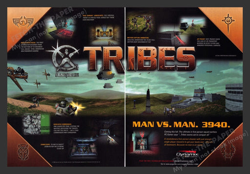 1998 Starsiege: Tribes Video Game Print Advertisement (2 Pages)