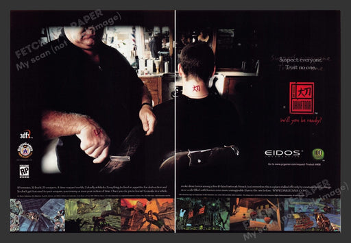 1999 Daikatana "Will you be ready?" Video Game Print Ad (2 pgs)