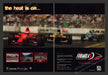 1999 Formula 1 Racing "The heat is on..." Video Game Print Advertisement (2 pgs) Fetch the Paper!