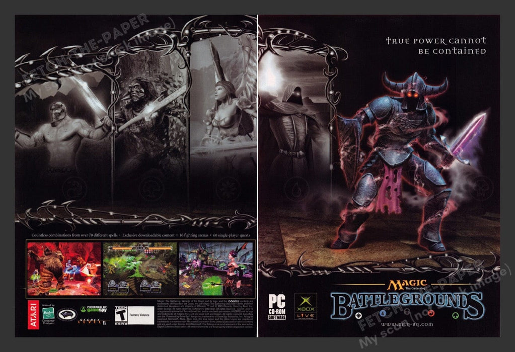 2003 Magic the Gathering: Battlegrounds Video Game Print Advertisement (2 pgs)