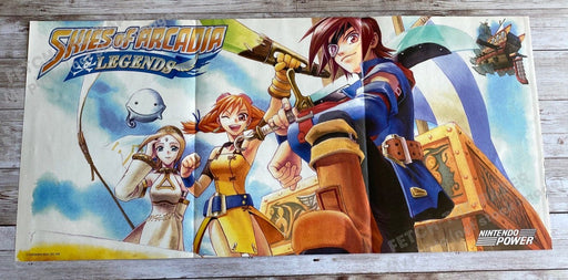 2003 Skies of Arcadia Fold-Out 10.5" x 22.5" Video Game Poster from Magazine