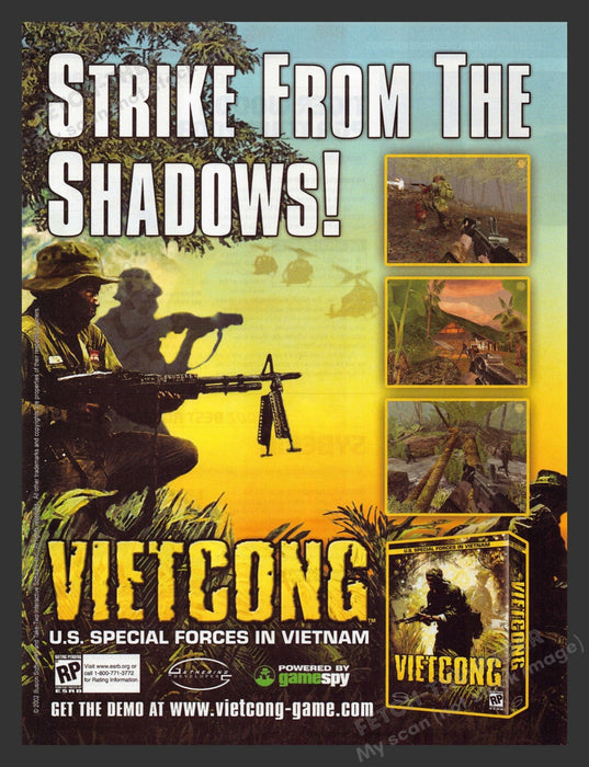 2003 Vietcong: U.S. Special Forces in Vietnam Video Game Print Advertisement