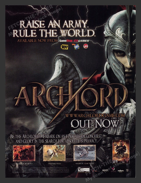 2006 ArchLord "Raise an Army. Rule the World." Video Game Print Advertisement