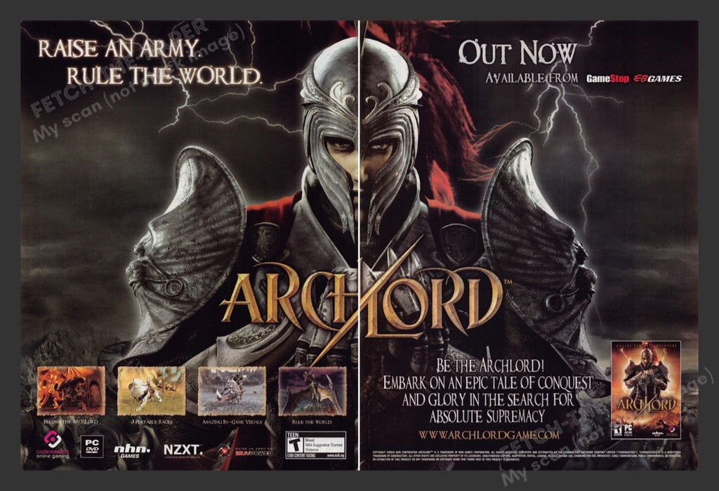 2006 ArchLord "Rule the World!" Video Game Print Advertisement (2 pgs) Fetch the Paper!