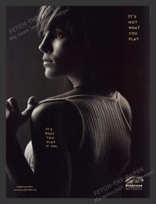2006 Falcon Sexy Girl "What you play it on" Video Game Print Advertisement