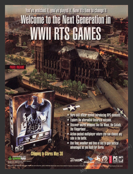 2006 RFB Rush for Berlin Video Game Print Advertisement
