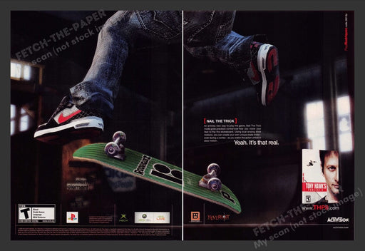 2006 Tony Hawk's: Project 8 Video Game Print Advertisement (2 pgs) Fetch the Paper!