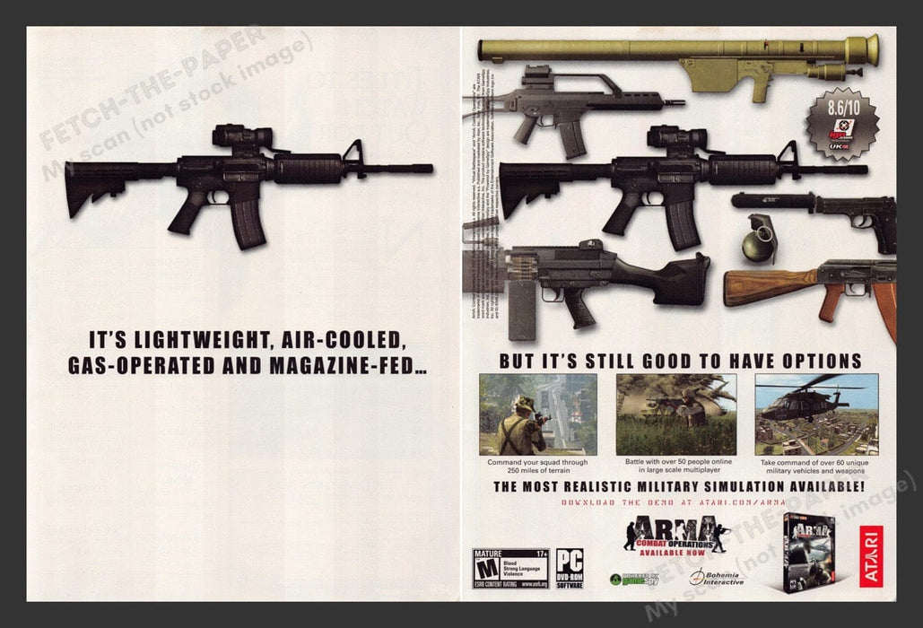 2007 Arma Combat Operations Video Game Print Advertisement (2 pgs)