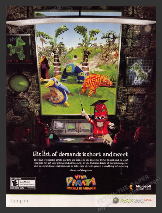 2008 Viva Pinata: Trouble in Paradise Video Game Print Advertisement
