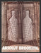 2001 Absolut Brooklyn Bridge Bottle Cutout Alcohol Print Advertisement.