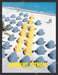 2001 Absolut Citron Beach Umbrella Bottle Layout Alcohol Print Advertisement.