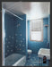 2005 Print Advertisement Axe Blue Bathroom How Dirty Boys Get Clean Ad.