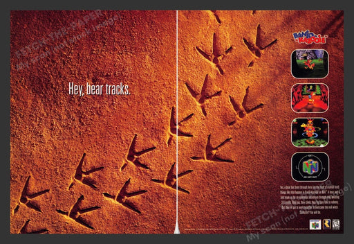 1998 Banjo Kazooie Video Game Print Advertisement (2 Pgs)