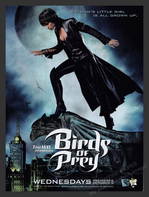 2002 Birds of Prey T.V. Show Premiere Huntress Print Advertisement Ad