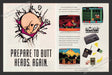 1991 Print Advertisement 2 Page Bonk's Revenge Video Game Ad.